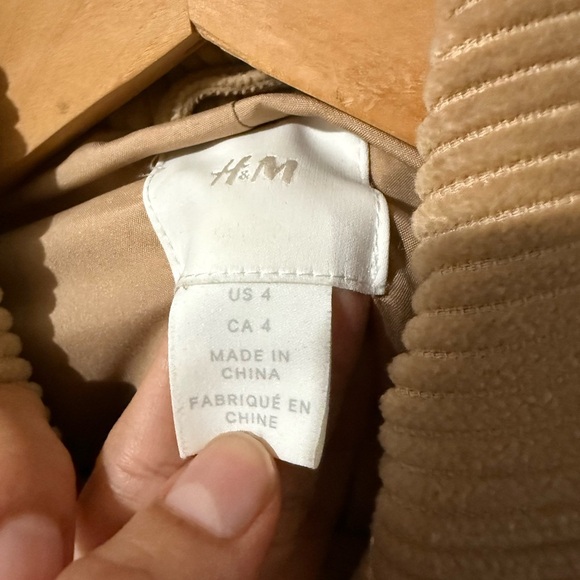 H&M Camel Corduroy Double-Breasted Blazer - Picture 5 of 8
